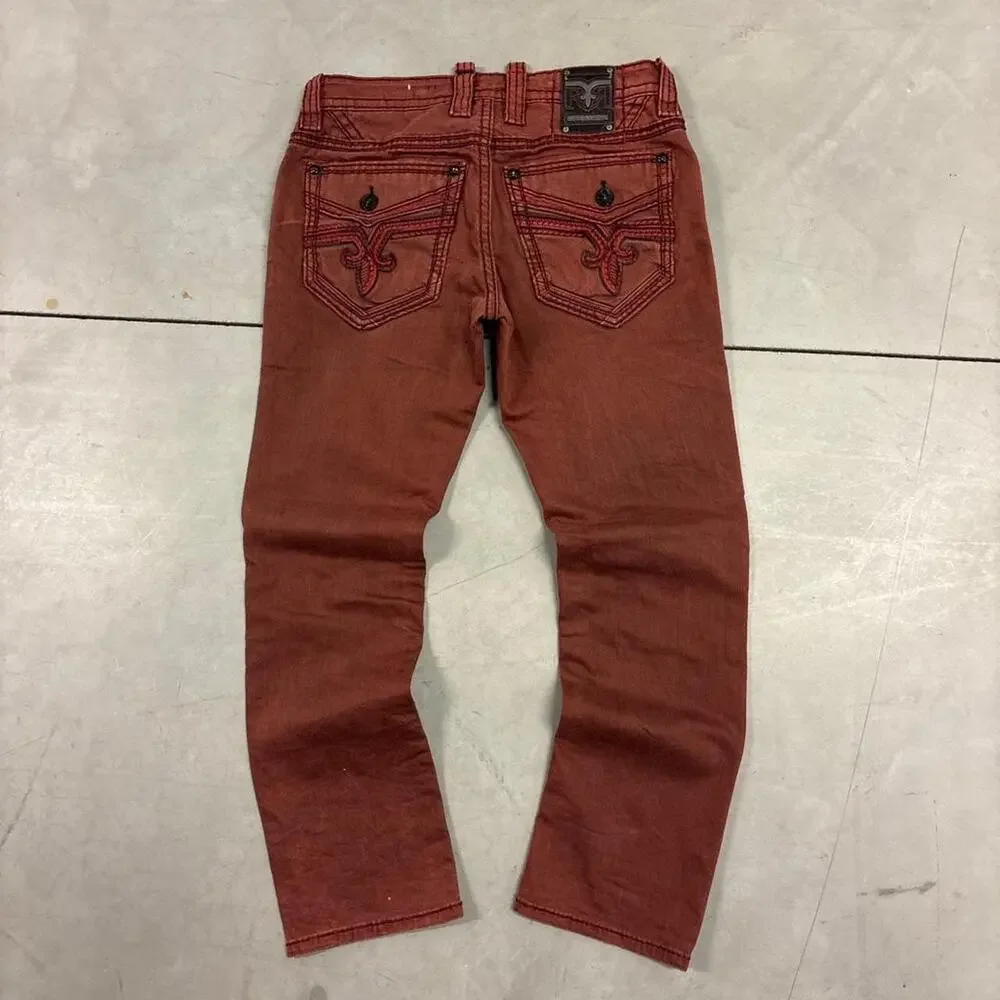 beautiful y2k rock revival straight jeans